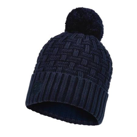 Čepice BUFF® Lifestyle Adult Knitted & Fleece Band Hat AIRON NIGHT BLUE