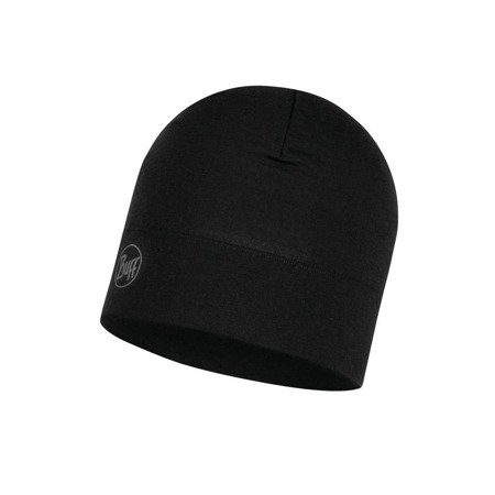 BUFF® Čiapka Merino Midweight Hat SOLID BLACK